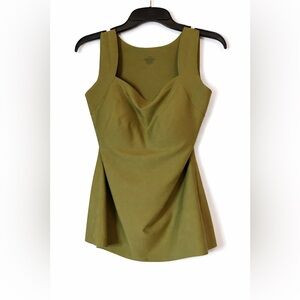 CHICME Structured Sleeveless Top | Olive | XXL | Removable Cups